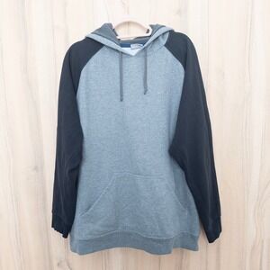 Columbia Mens Hoodie Sweatshirt Size XXL Gray Black Athletic Outdoor Gorpcore